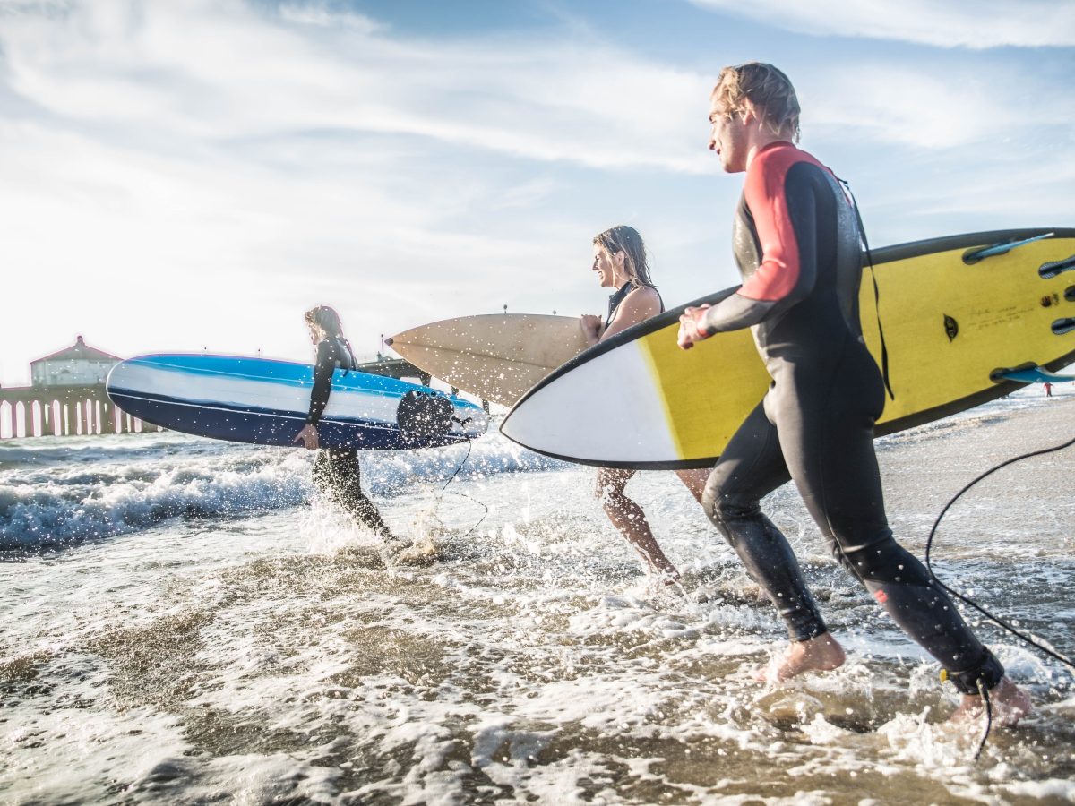 surfing in Indonesia